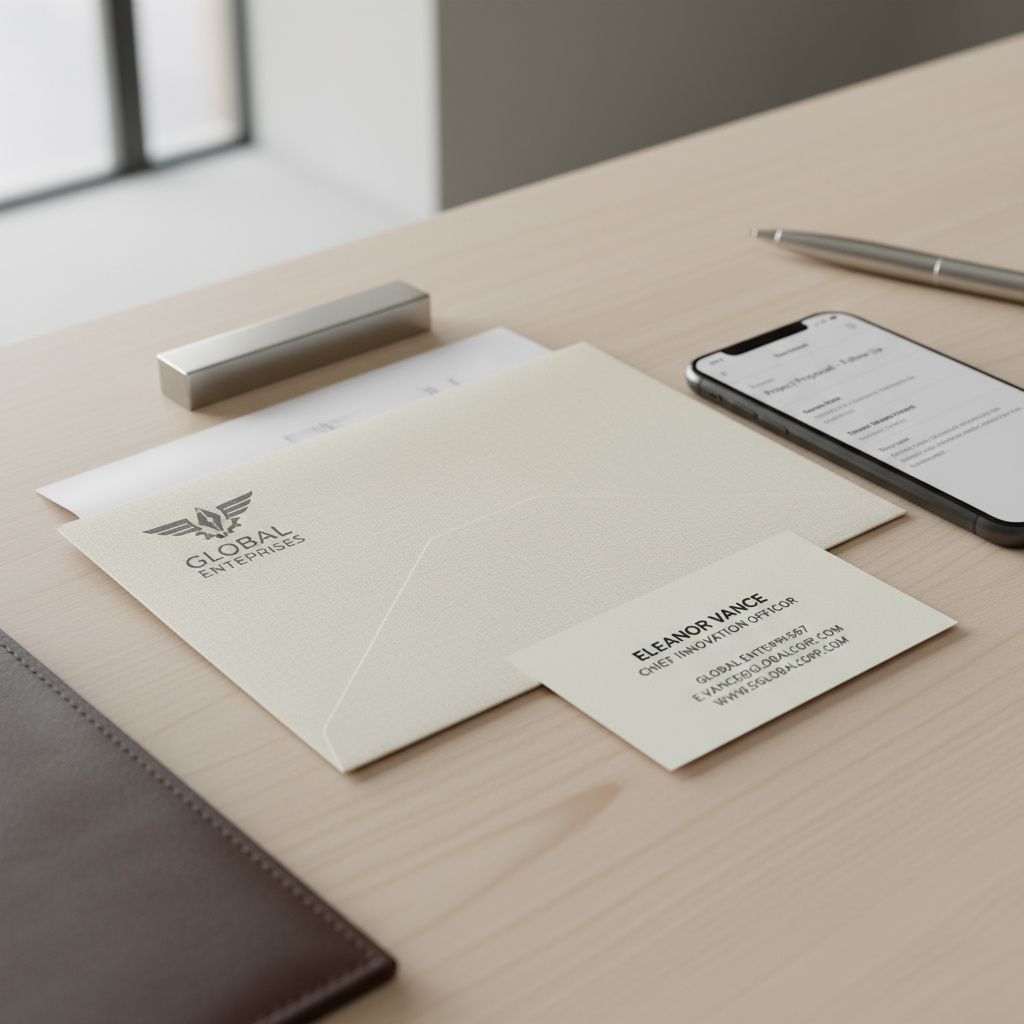 Correspondencia y tarjeta de contacto