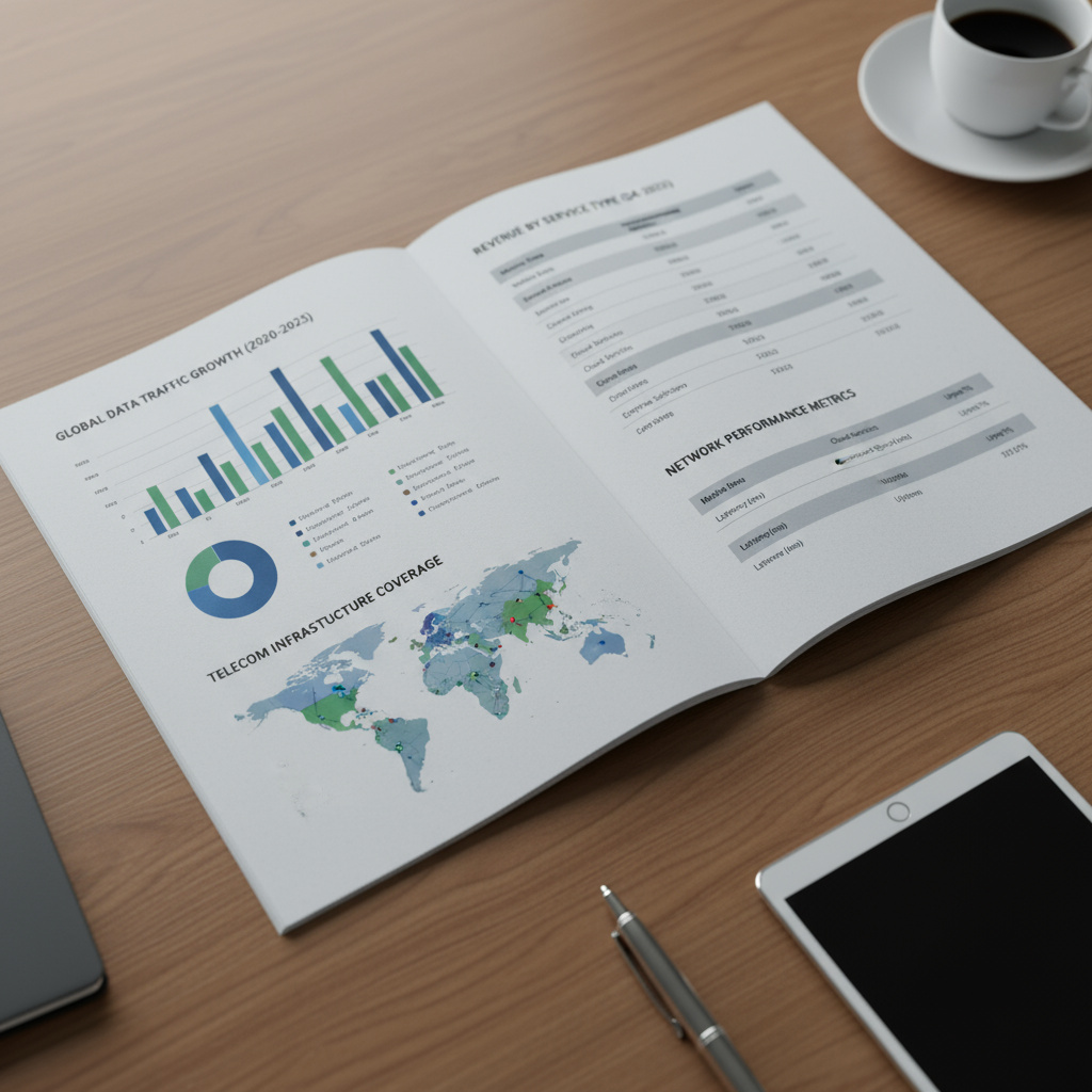 Páginas de informe con gráficos y mapas